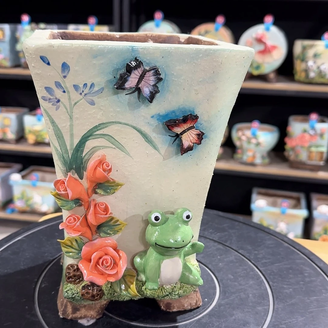 红陶安*信宇麦饭石花盆