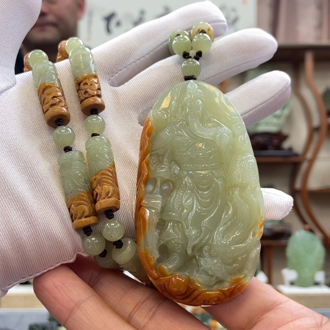 和田玉吊坠未镶嵌老*