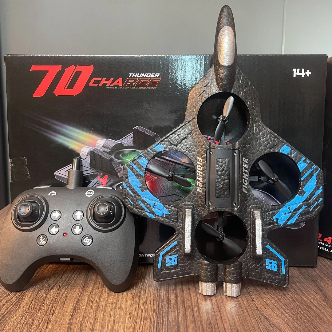 2025新款遥控特技战斗机儿童玩具泡沫飞机翻滚抗摔男孩礼物