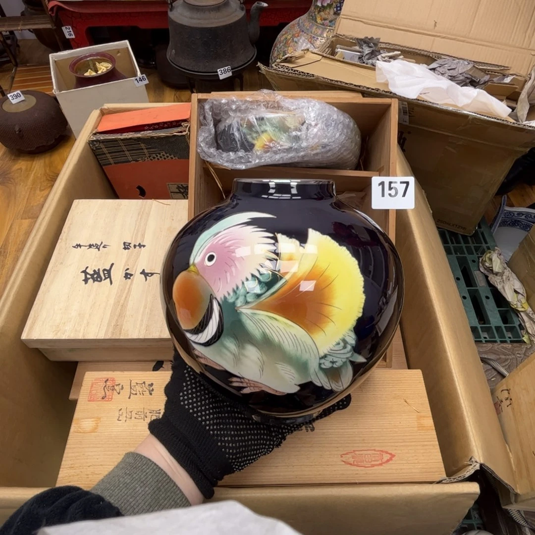 瓷片摆件工艺品摆件666 