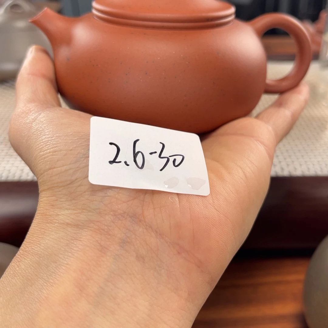 紫砂茶壶壞****ㄣ微瑕 2.6-30 老红泥寒江