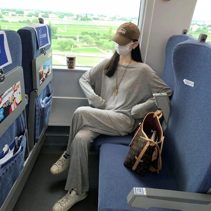 巨好看的灰色防晒罩衫休闲运动套装女夏装又酷又飒减龄裤子两件套