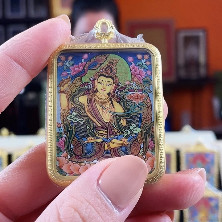 吊坠热贡纯手绘文殊