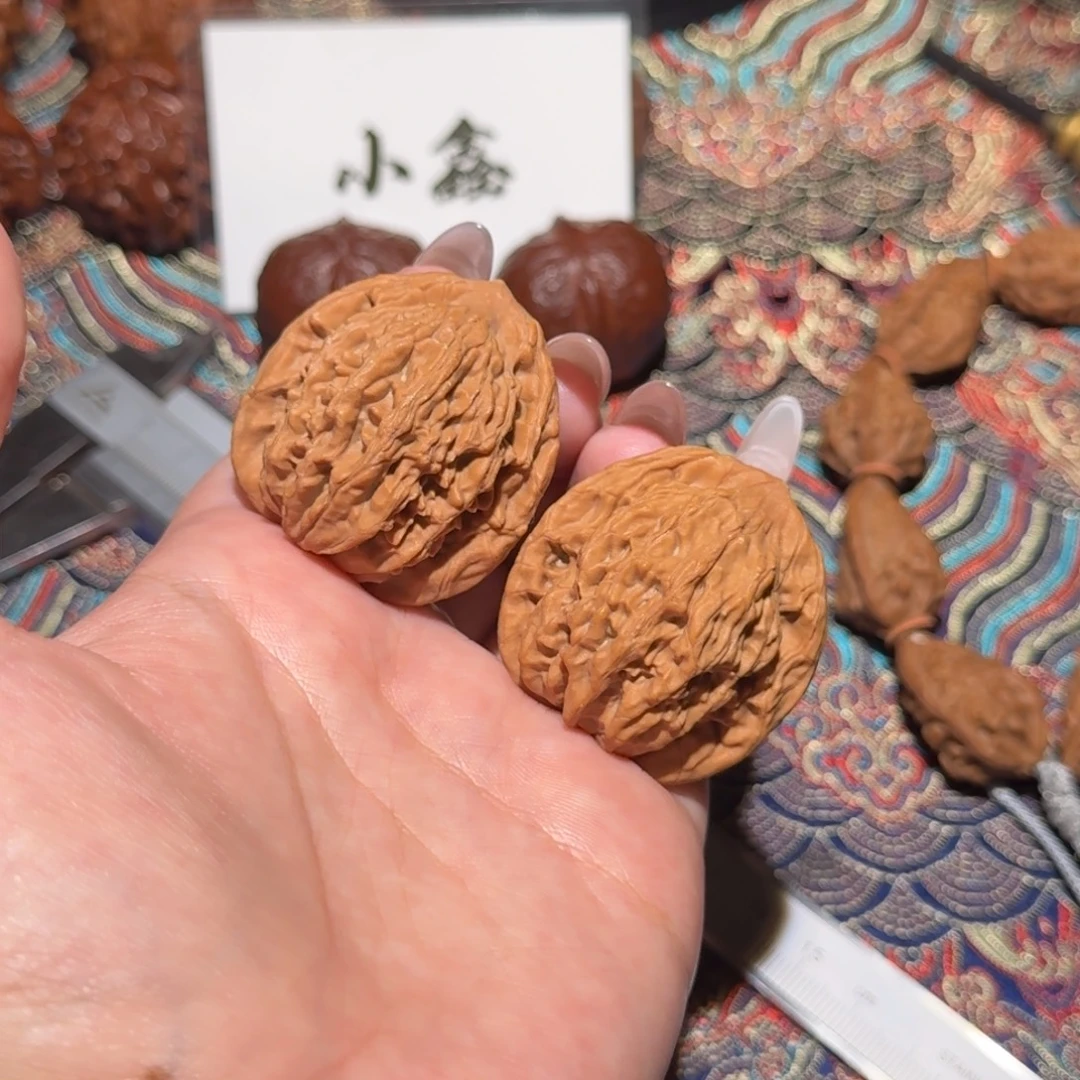 把件核桃050号39麦穗虎头文玩核桃