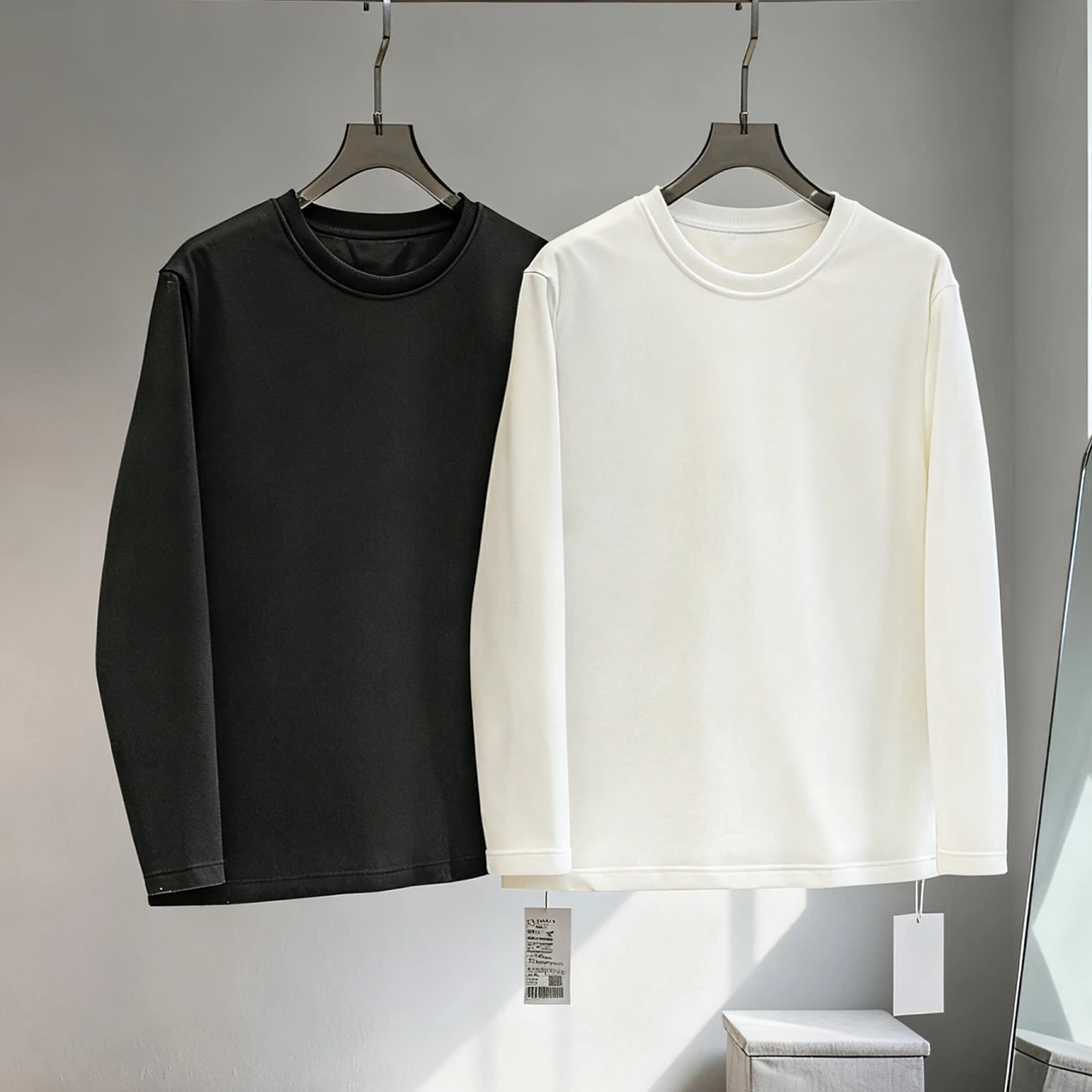 超强内搭黑科技四层保暖抗寒圆领长袖卫衣T恤男女