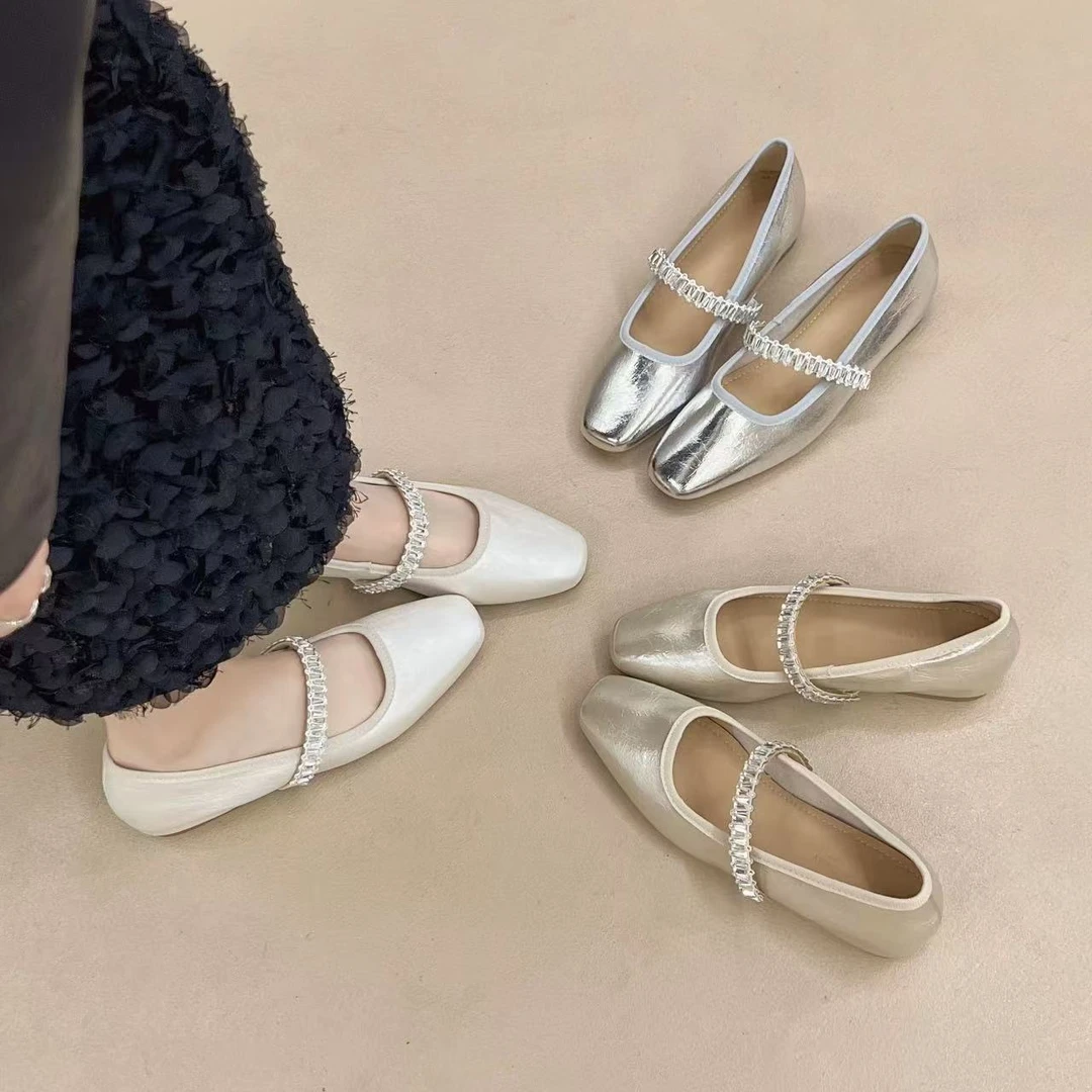 夏休闲款法式女新款百搭软底豆豆鞋单鞋8288-51