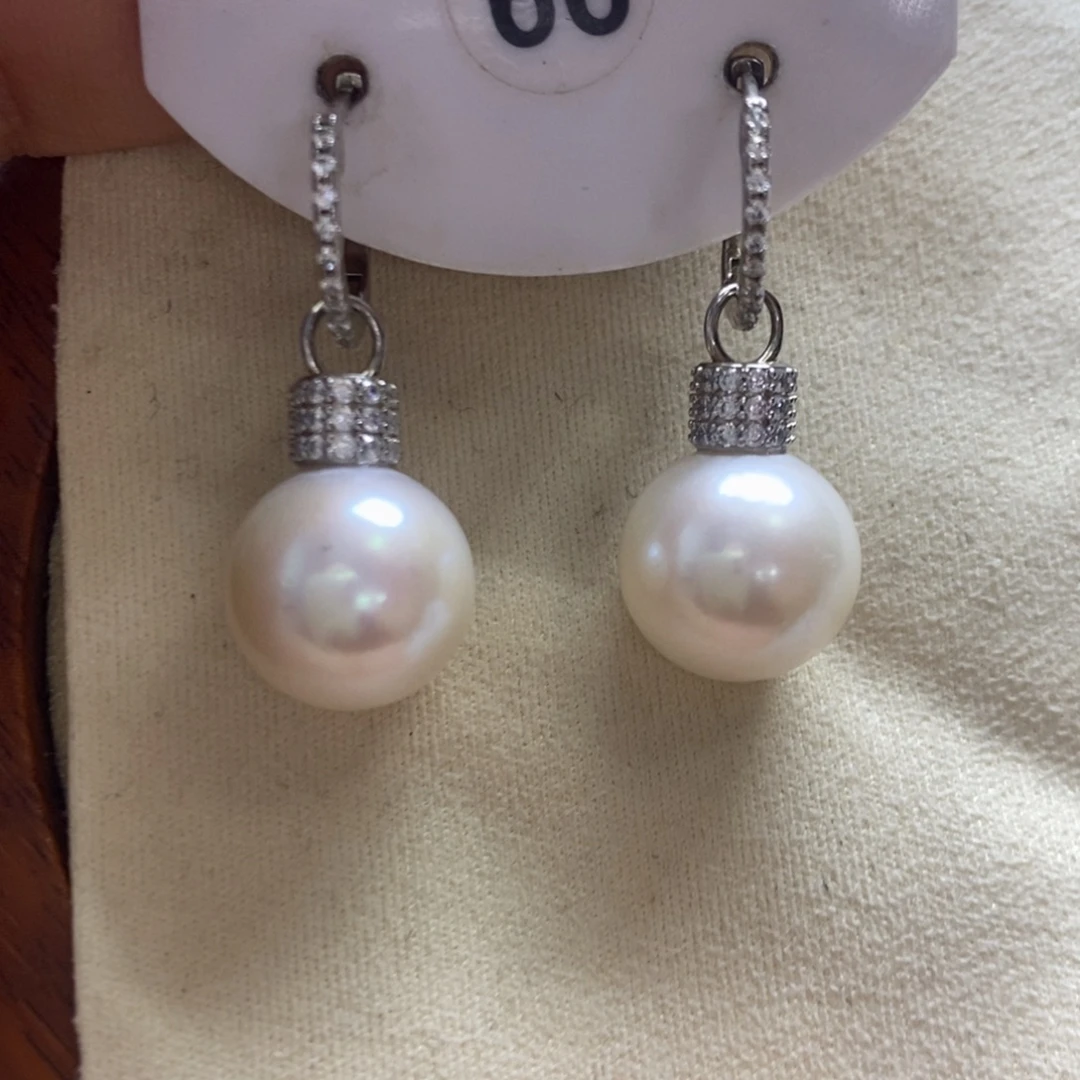 耳饰淡水珍珠银S925镶嵌