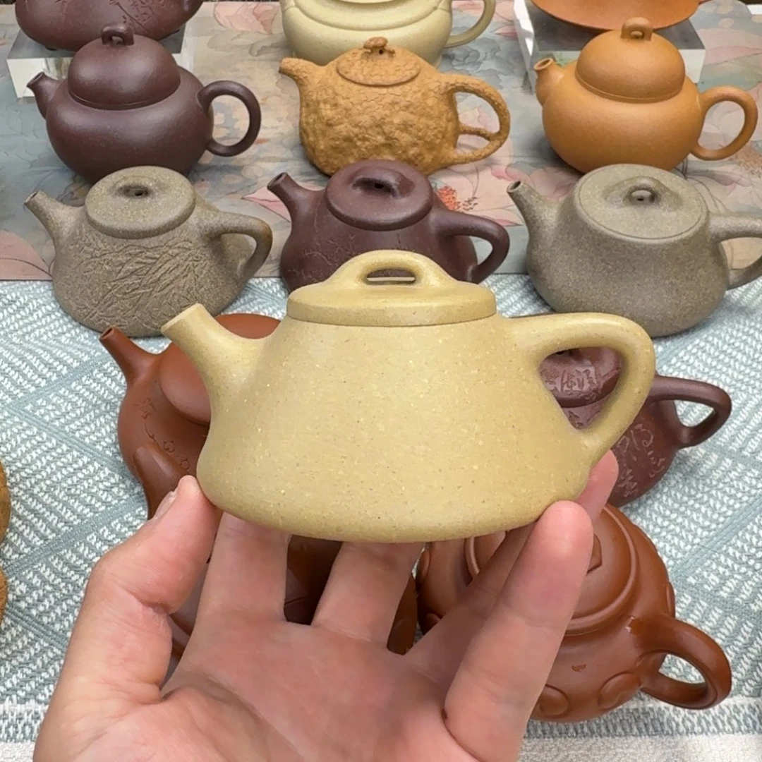 c***.茶壶紫砂瑕疵 瓢 半手工 140cc