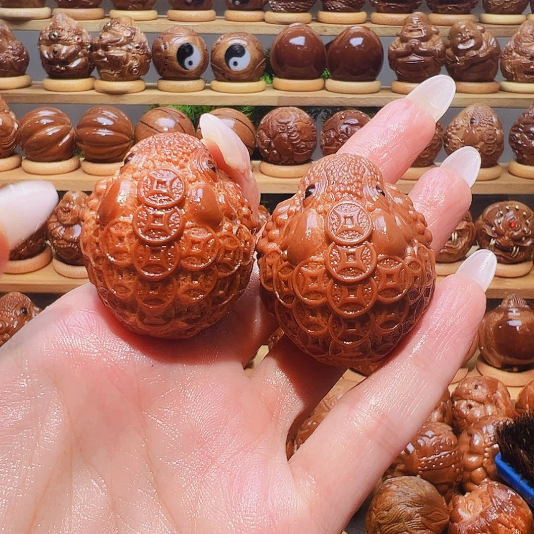 手串/手链橄榄核金蟾一对
