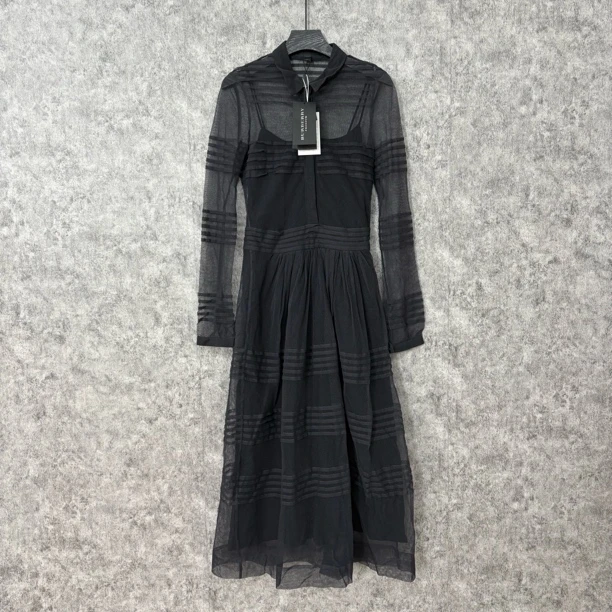 未使用 BURBERRY/博柏利 Burberry黑灰长裙