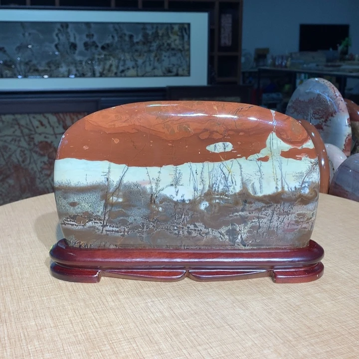 ，广西国画石摆件，收藏观赏