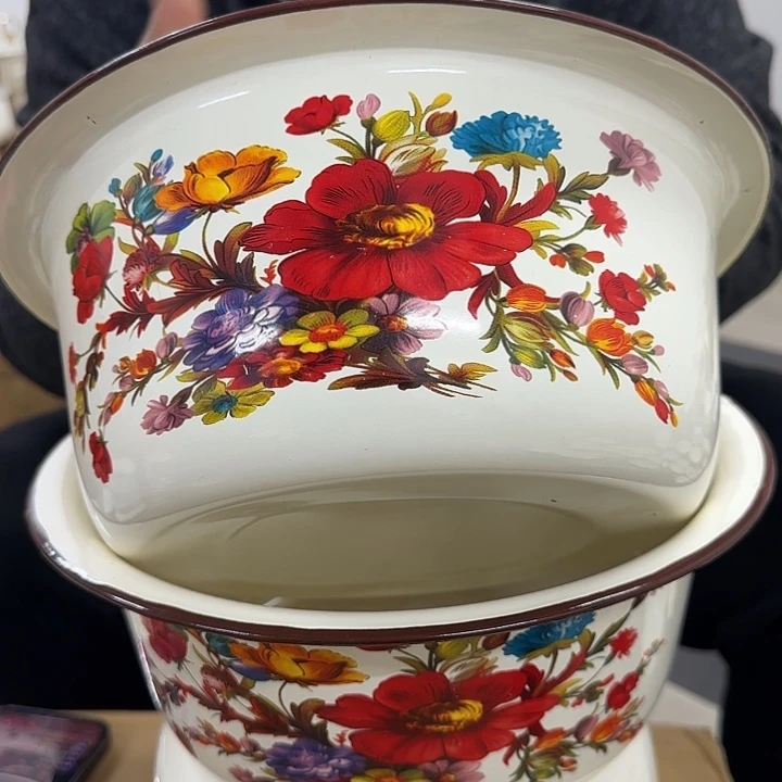 28公分身型盆缤纷花1个