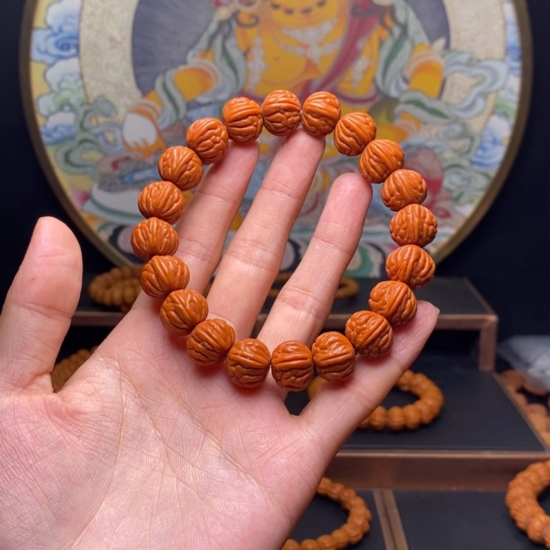 手串桃核龙纹桃核黑魔