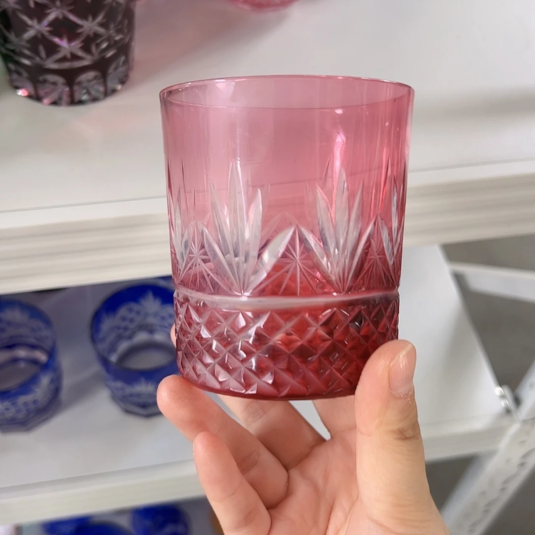 水晶玻璃高脚款微瑕一个