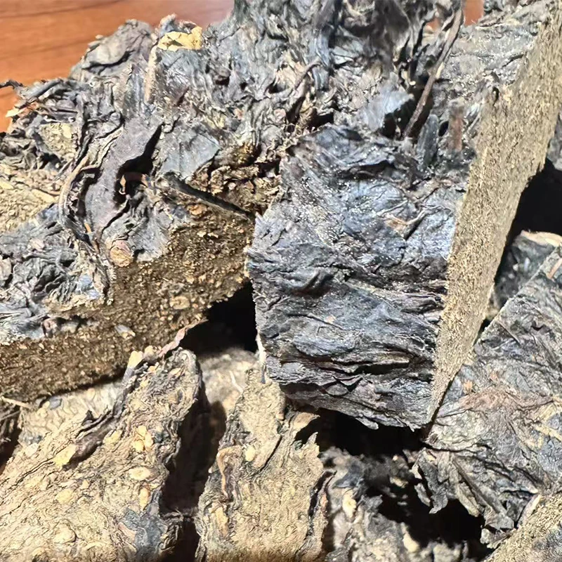 安化黑茶芙蓉山茶厂收藏2002年千两茶散块装现称现卖