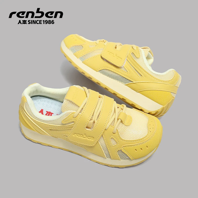 人本官方旗舰店2025爆款ootd穿搭透气网面面包鞋秋季ins风防滑