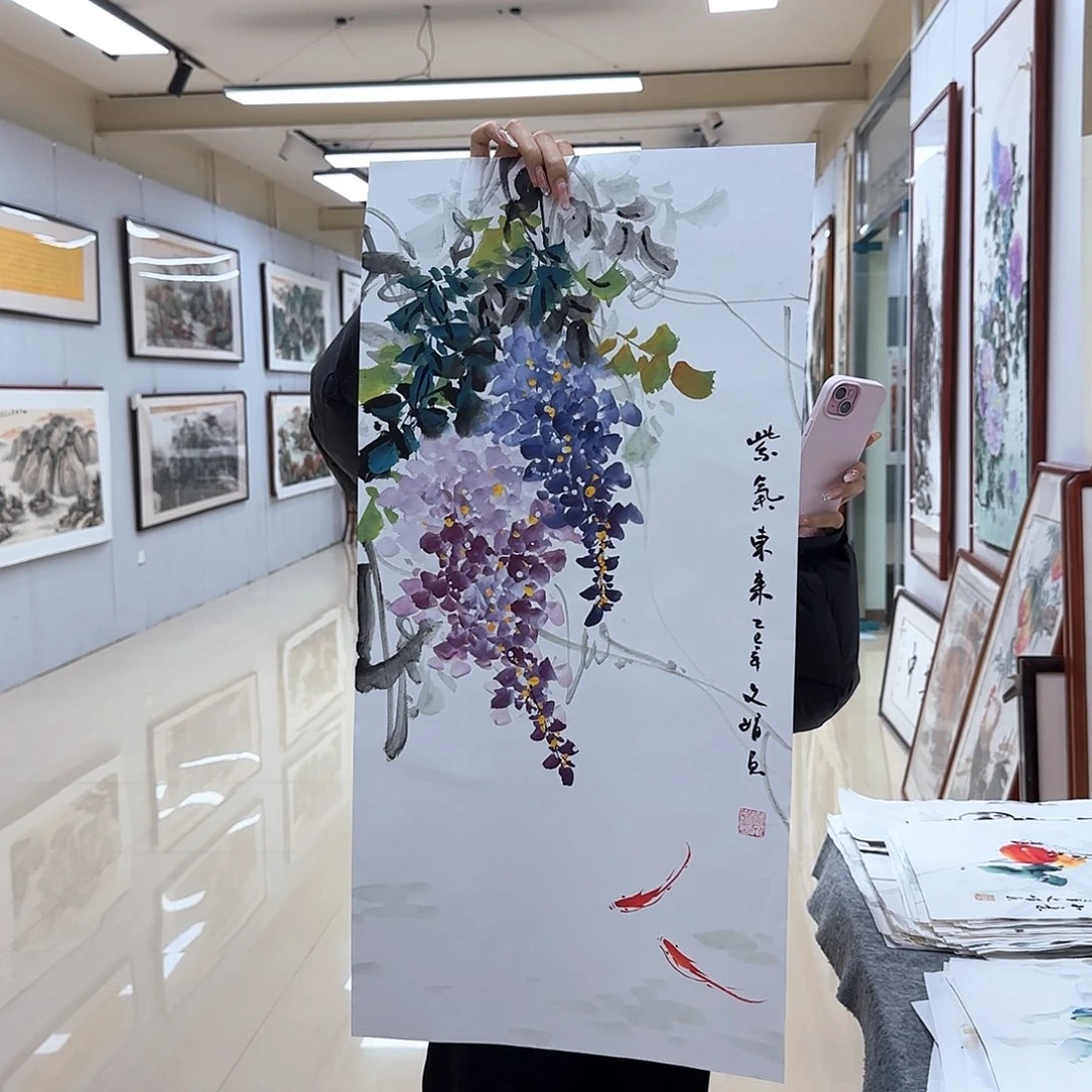 国画国画作品多次