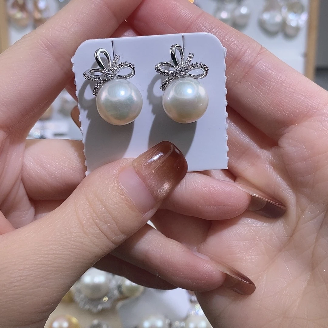 淡水珍珠耳饰未镶嵌w11.7