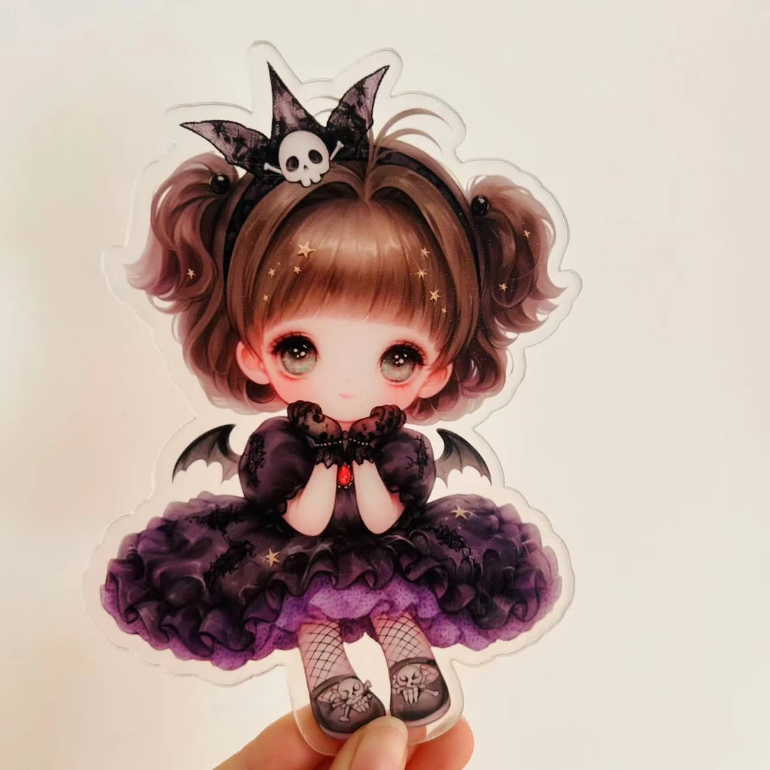 恶魔天使小樱亚克力贴片手工制作DIY