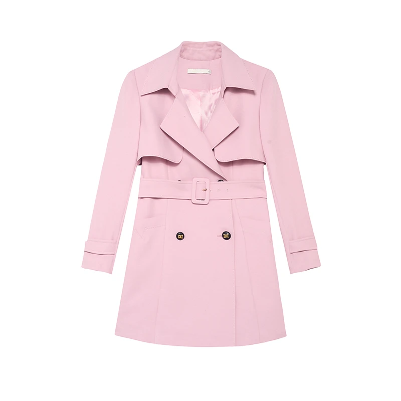 【直播专享】商场同款时尚纯手工弓针微宽松风衣N112A31041