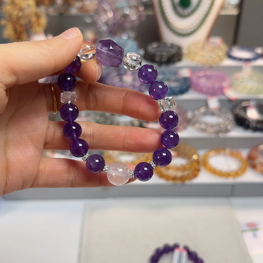 手链水晶未镶嵌紫水晶设计款