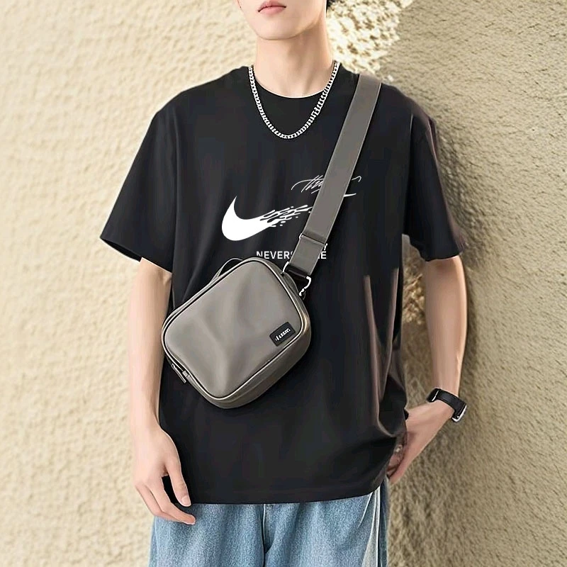 潮牌联名款潮牌T恤男女同款时尚百搭圆领印花t恤短袖泼墨勾