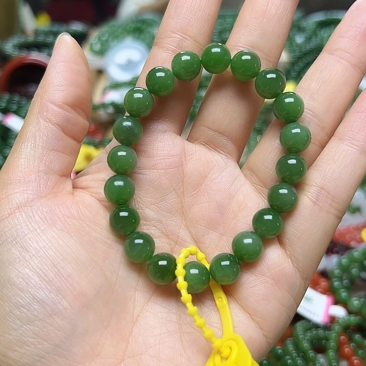 和田玉（碧玉）未镶嵌手串