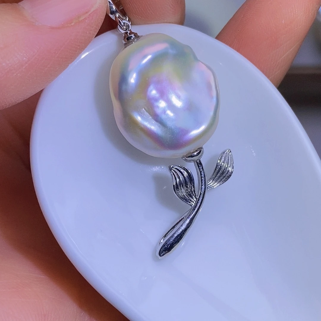 淡水珍珠淡水珍珠银S925镶嵌