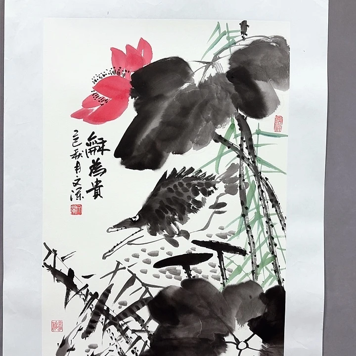 国画亲笔手绘放心去藏