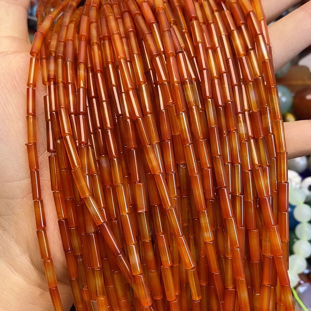 玛瑙/玉髓未镶嵌珠宝半成品随机两条装