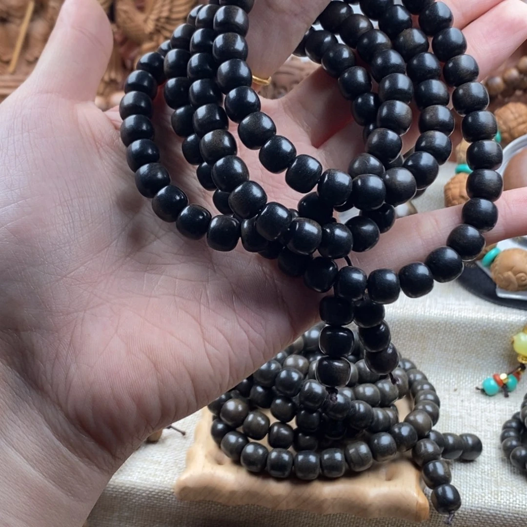 妙***慈檀香木手串/手链迈索尔，老山檀香，阴沉0809奶凉