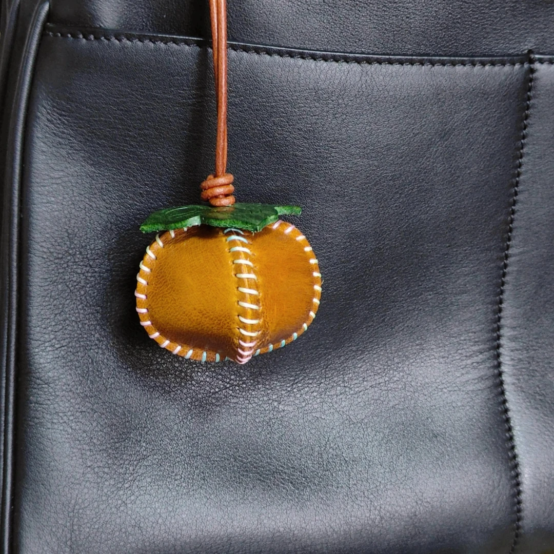 三笙鱼SANSHENGYU 【柿柿如意】挂件——手作定制系列