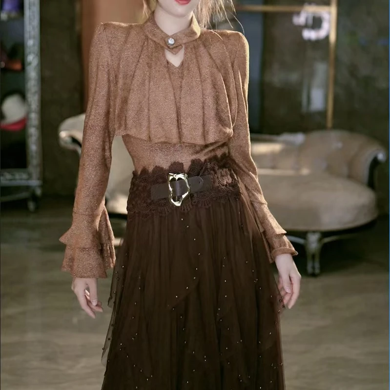 SEJI/瑟纪12.10【腰间艺术】重工气质纱裙