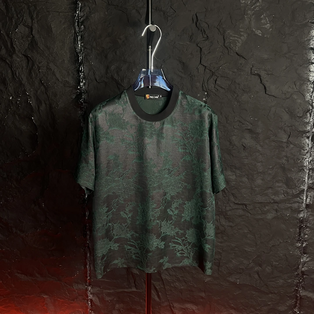 香港普斯莱利新款香云纱男装T恤