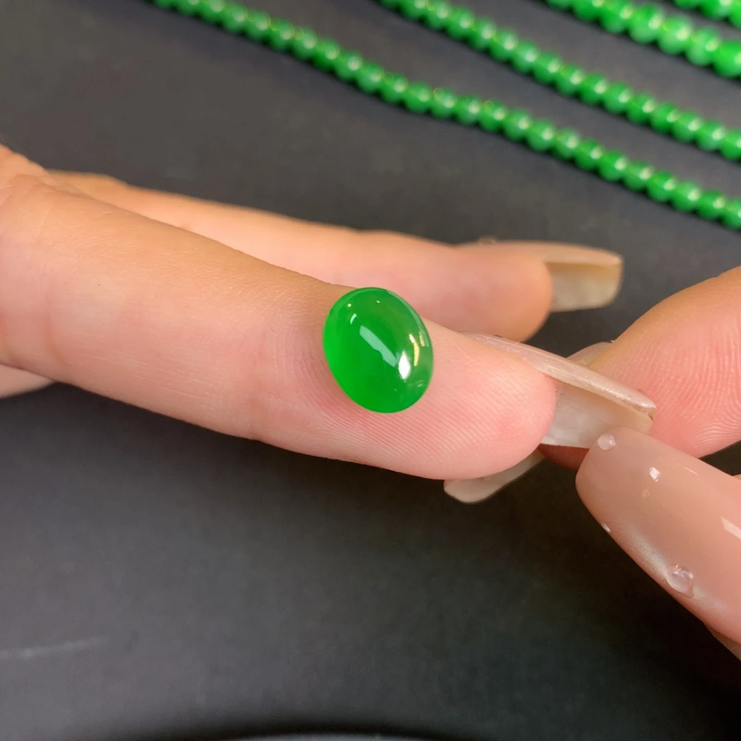 翡翠裸石翡翠翡翠9.41-7.55-3.86