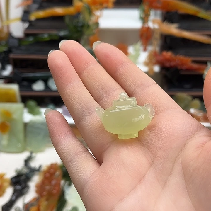 蛇纹石玉未镶嵌岫玉发簪