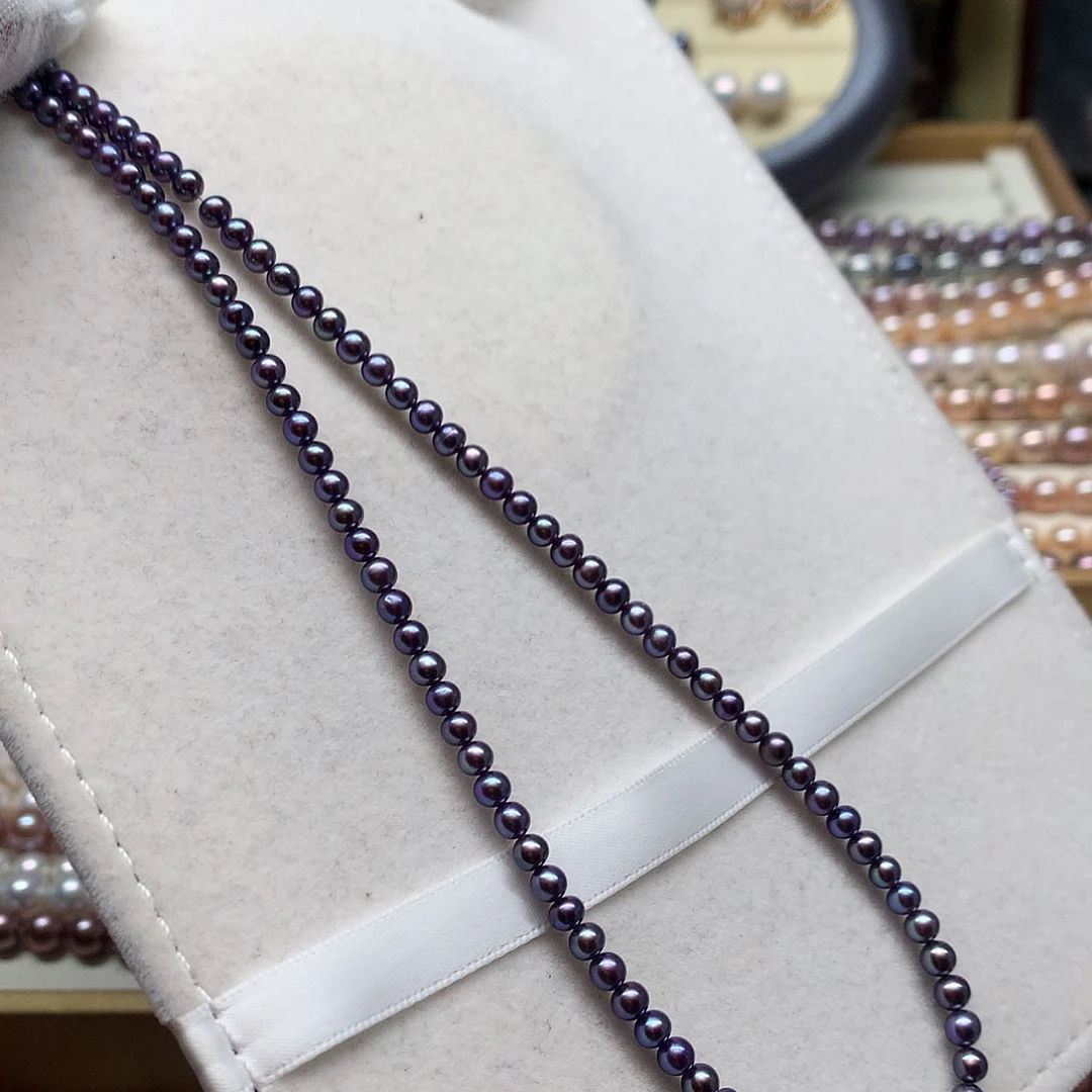 美***诗淡水珍珠颈饰银S925镶嵌