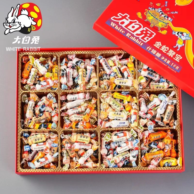 大白兔奶糖1000g礼盒12种口味奶糖送朋友 上海特产伴手礼 新年