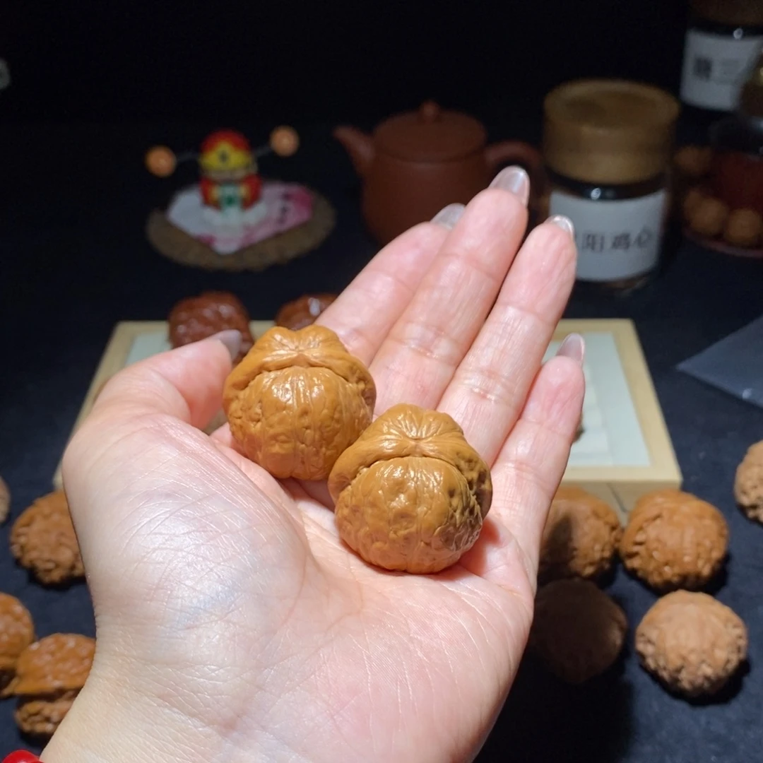 山***间文玩核桃吊坠玉蟾34