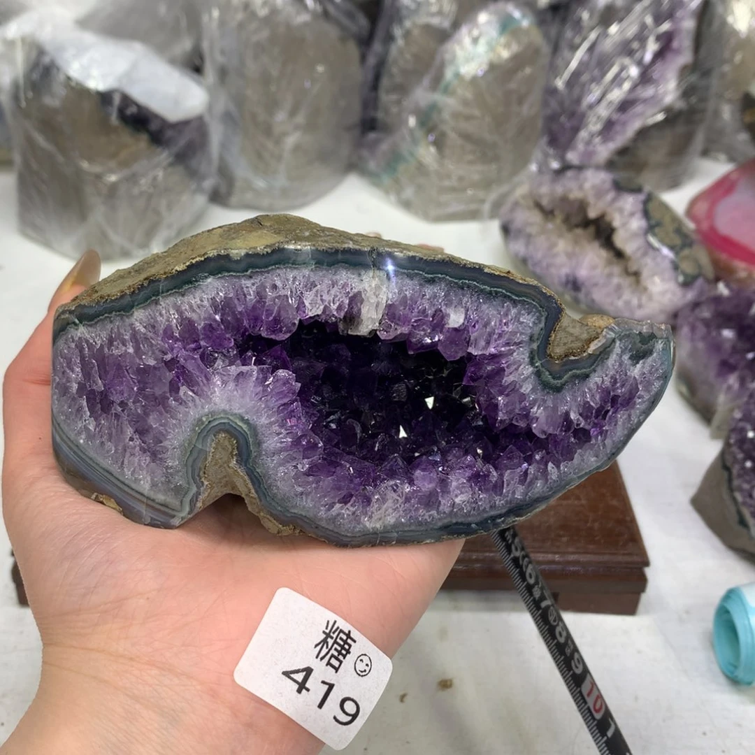 紫晶摆件未镶嵌水晶