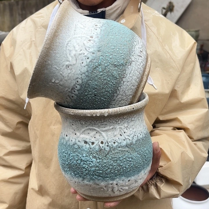 红陶泡泡两个口径15*15