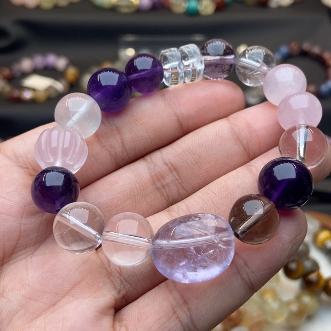 合金手链水晶紫水晶