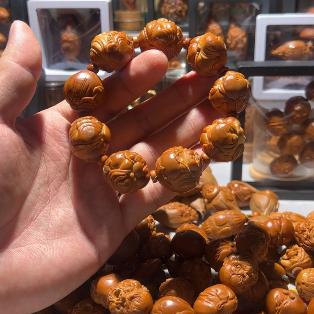 A***哥手串/手链橄榄核手工八宝弥勒