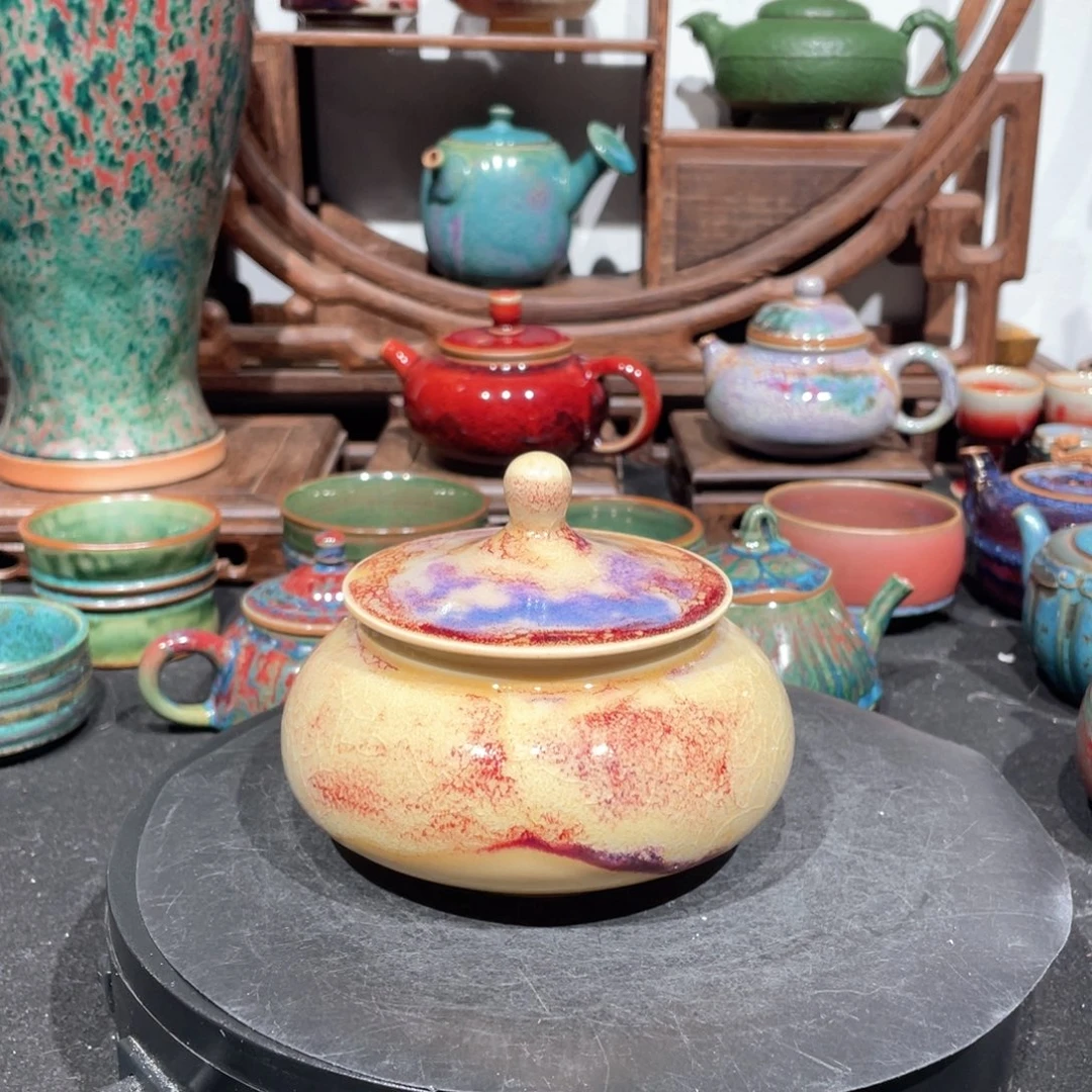 中国神后钧瓷茶叶罐
