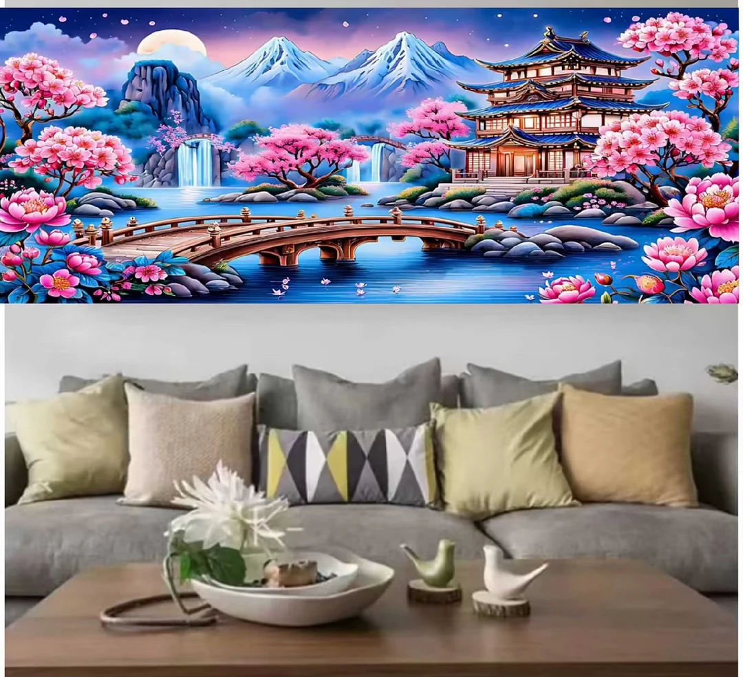 赛江南230cm*100cm大格满绣无钩边十字绣