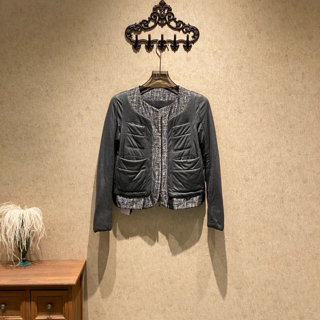 99新 Emporio Armani/安普里奥·阿玛尼 灰色棉服外套/40码/41550
