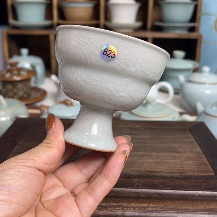 汝州原矿原釉月白微瑕823