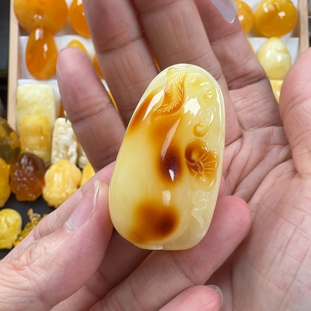 蜜蜡颈饰未镶嵌蜜蜡