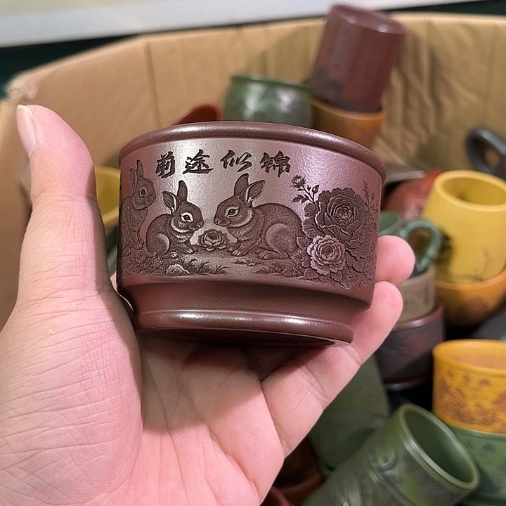 茶杯紫砂全手工紫砂主人杯