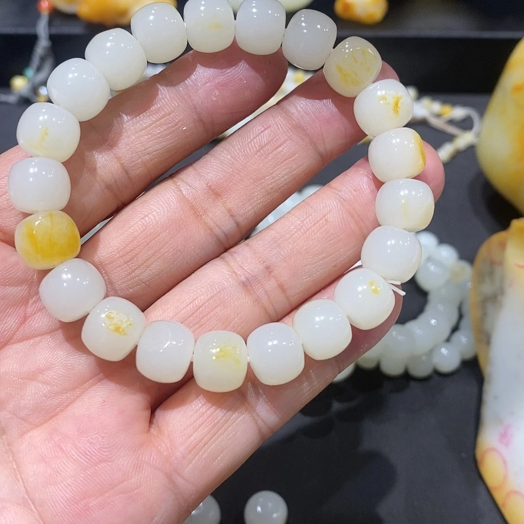 未镶嵌和田玉（白玉）手机链…*.